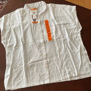 NWT Women’s, White, Orvis Blouse, Sz XXL